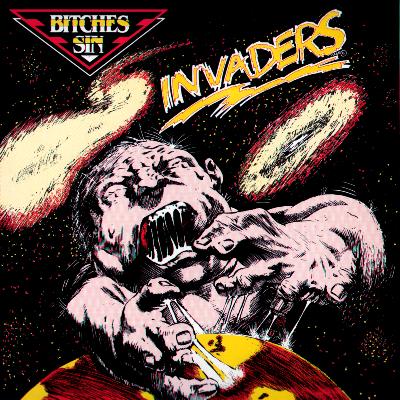 BITCHES SIN - Invaders G.I. Records LP cover