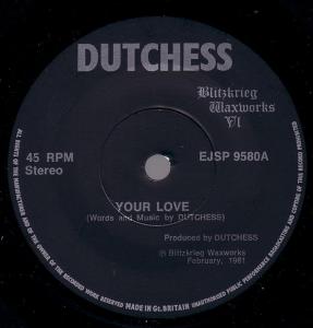 DUTCHESS - Your Love